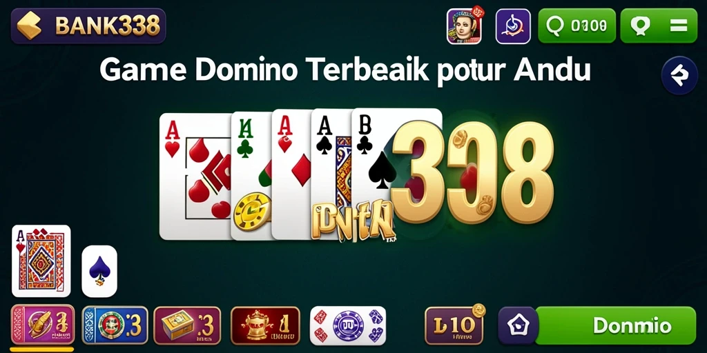 Tampilan antarmuka menarik dan fungsi permainan Domino yang intuitif.