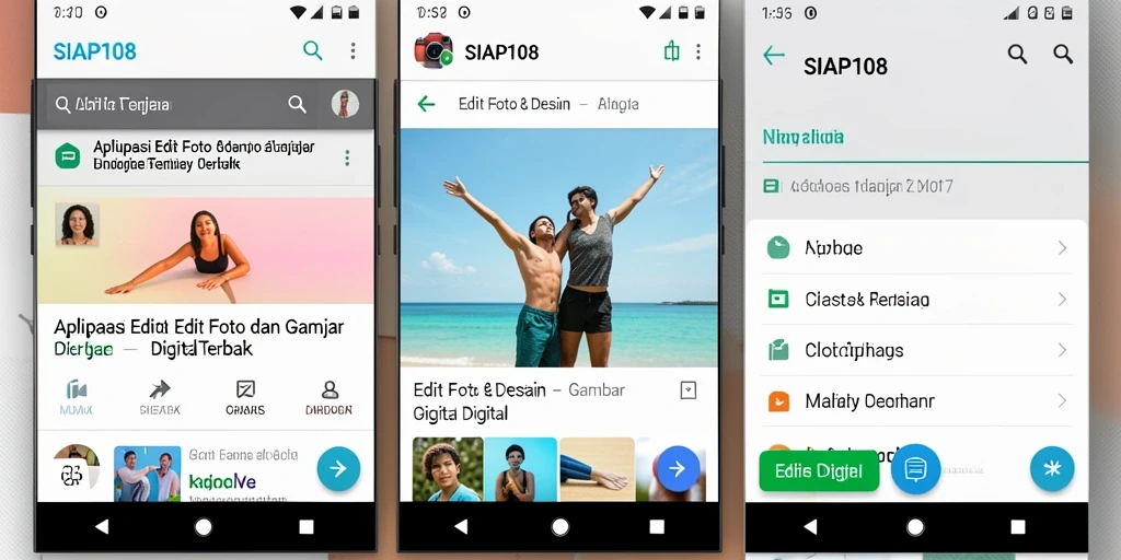 Tampilan antarmuka SIAP108 yang intuitif dan modern.