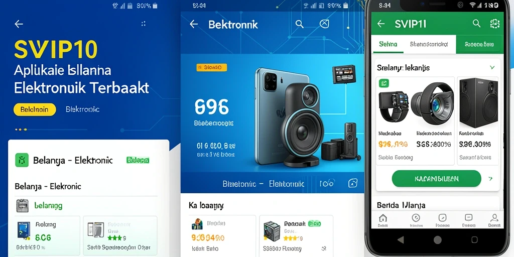 Antarmuka SVIP10 yang simpel dan intuitif untuk belanja elektronik.